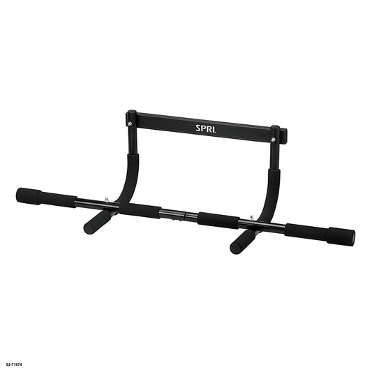 Steel Pull-Up Bar, Adjustable for Doorways up to 32 Inches, Black